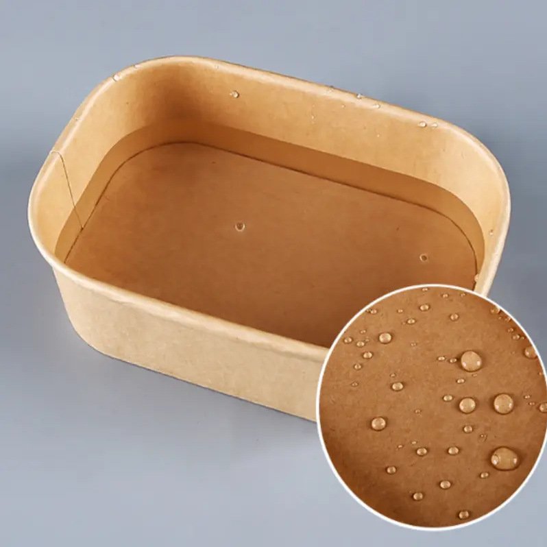 Dust Free Factory Food Grade Paper Recyclable Fast Food To Go Lunch Food Box Takeaway Containers