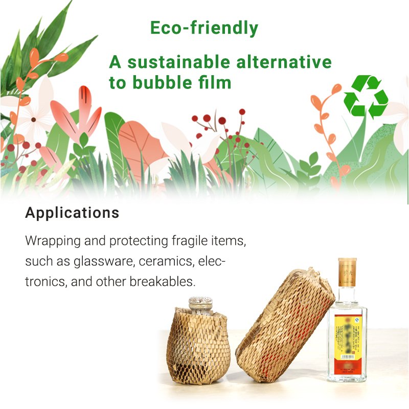 100% Eco-friendly Recyclable PaperEZ Honeycomb Paper bottle Packaging for Logistics Packaging
