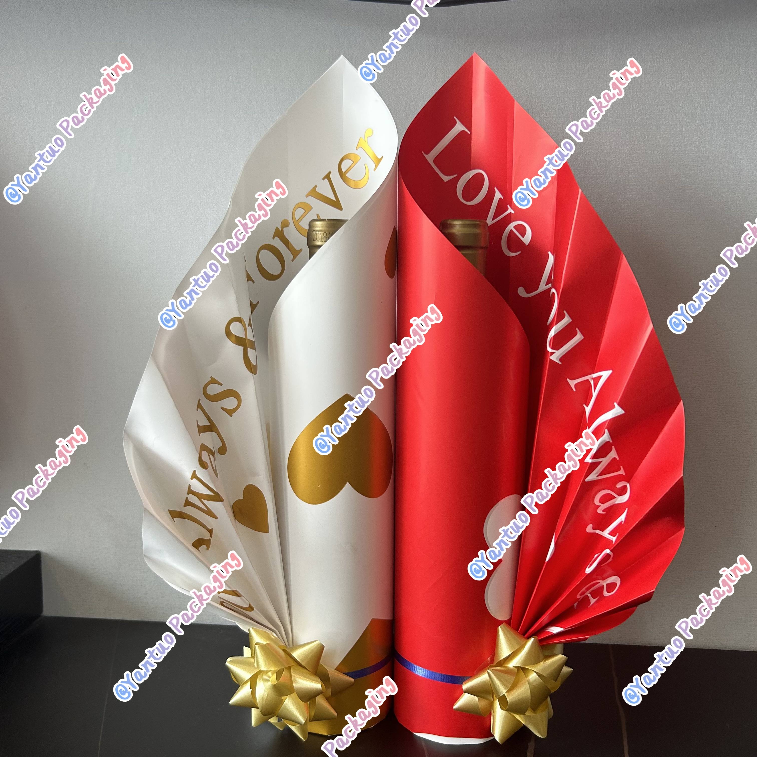 Valentine's Day flower wrapping paper waterproof double-sided Korean flower wrapping paper florist supplies Wine Wrapping Paper