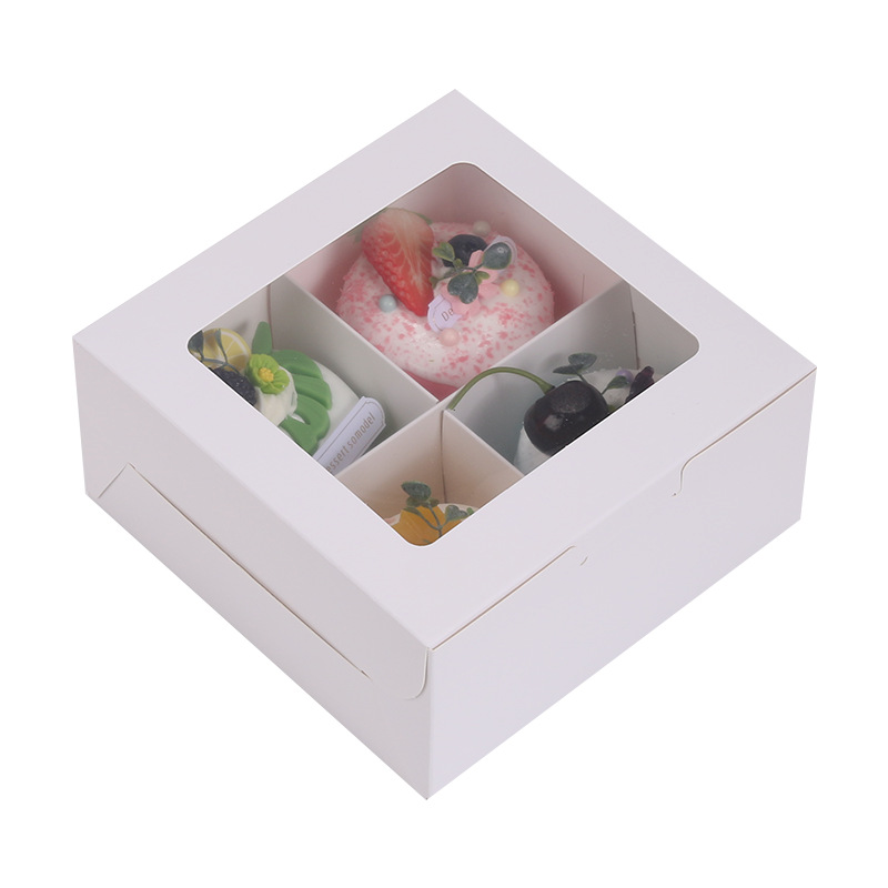 Hot Sale Bonbons Box Dessert Packaging Paper Box Candy Box With Viewing Window And Dividers For Chocolate Packaging