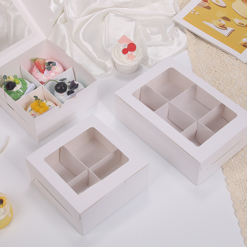 Hot Sale Bonbons Box Dessert Packaging Paper Box Candy Box With Viewing Window And Dividers For Chocolate Packaging