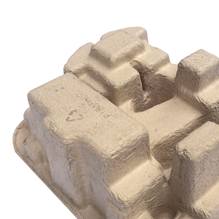 Pulp Packaging Trays Sustainable Eco Friendly Products Pulp Moulded Process Type and Accept Custom Order Recycled Paper CN;GUA