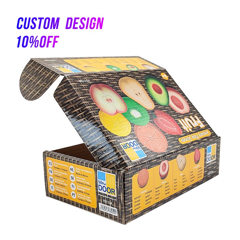 Small Luxury Cosmetic Recycled Colour Printing Logo Shipping Mailer Packaging Paper Box