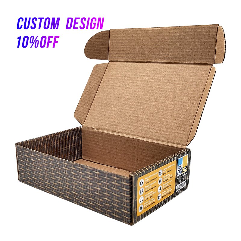 Small Luxury Cosmetic Recycled Colour Printing Logo Shipping Mailer Packaging Paper Box