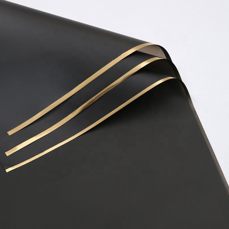 Stock Korean Paper Translucent Waterproof Florist Bouquet Packaging Materials Matte Paper for Flowers Solid Color PE OPP Opp Bag