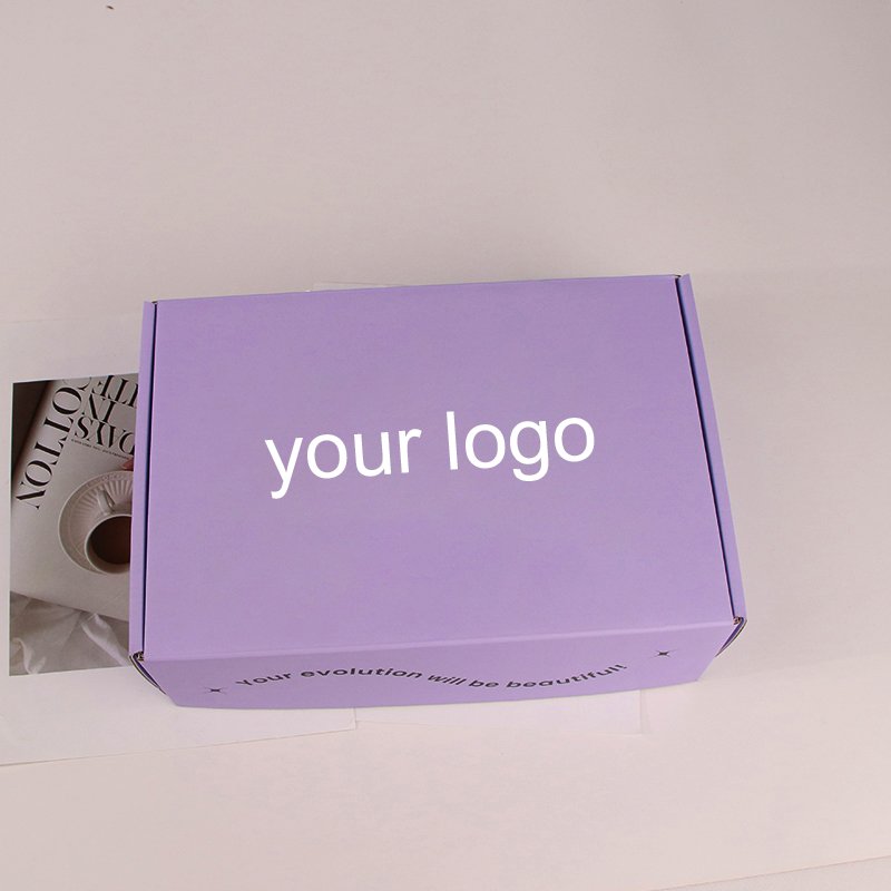 Biodegradable Shipping Packing Box Mailing paper Corrugated Mailer Courier Parcel Boxes With Custom Logo Print