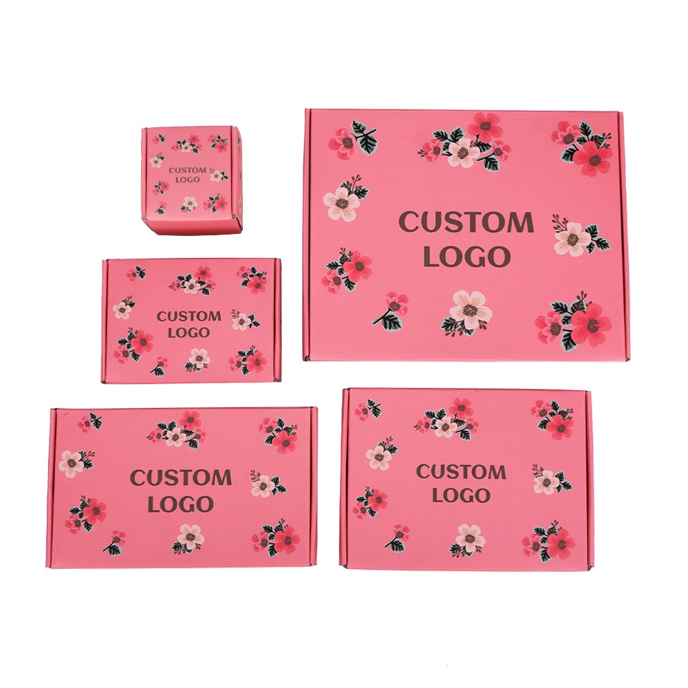 High Quality Hard Printing Packaging Gift Box Personalized Logo Paperboard Cardboard Shipping Mailer Paper Boxes For Beautiful
