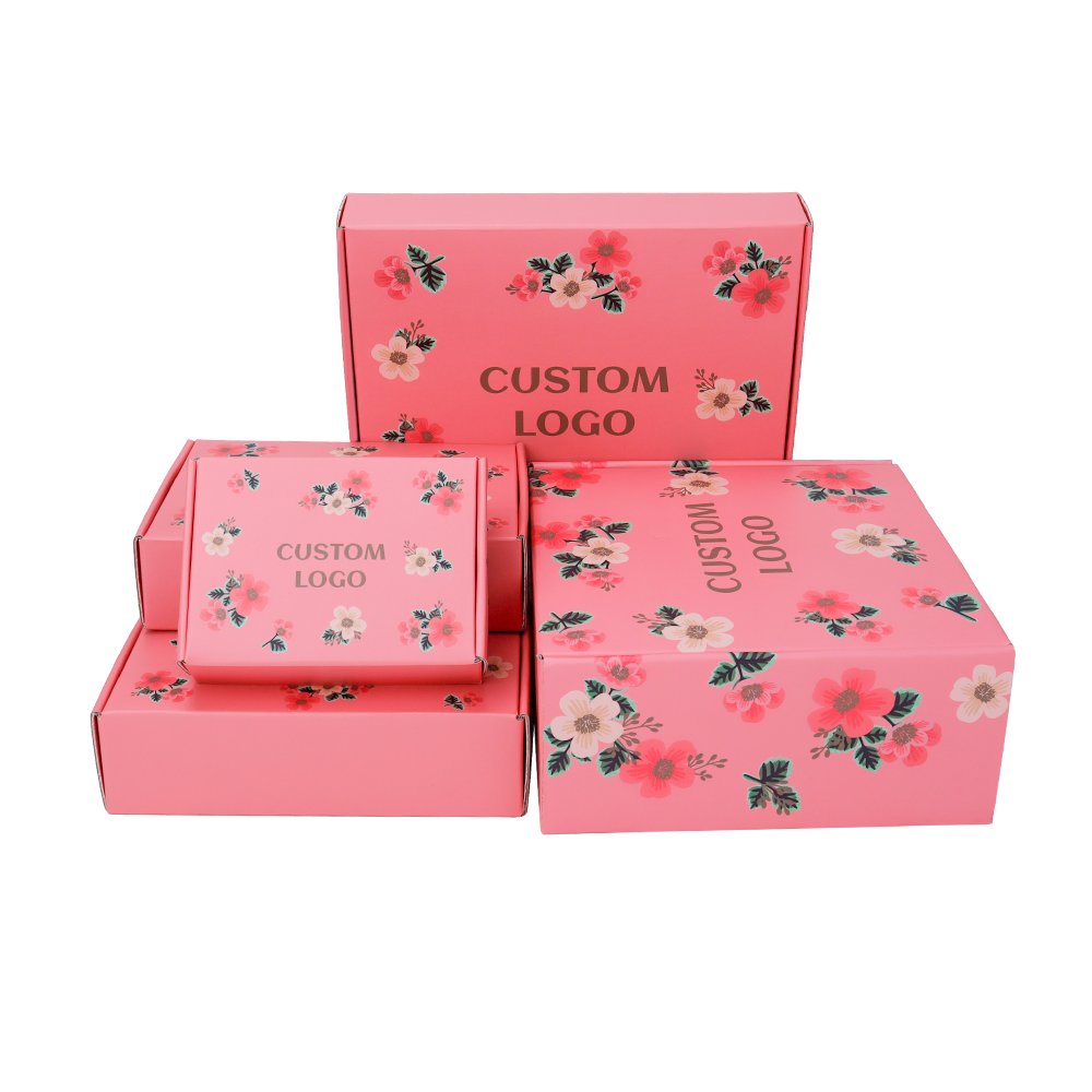 High Quality Hard Printing Packaging Gift Box Personalized Logo Paperboard Cardboard Shipping Mailer Paper Boxes For Beautiful