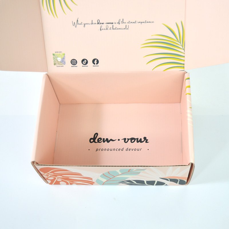 Free Design Low MOQ Custom Printed Clothings Paper Gift Packaging Cosmetic Shipping Boxes Corrugated Cardboard Mailer Box
