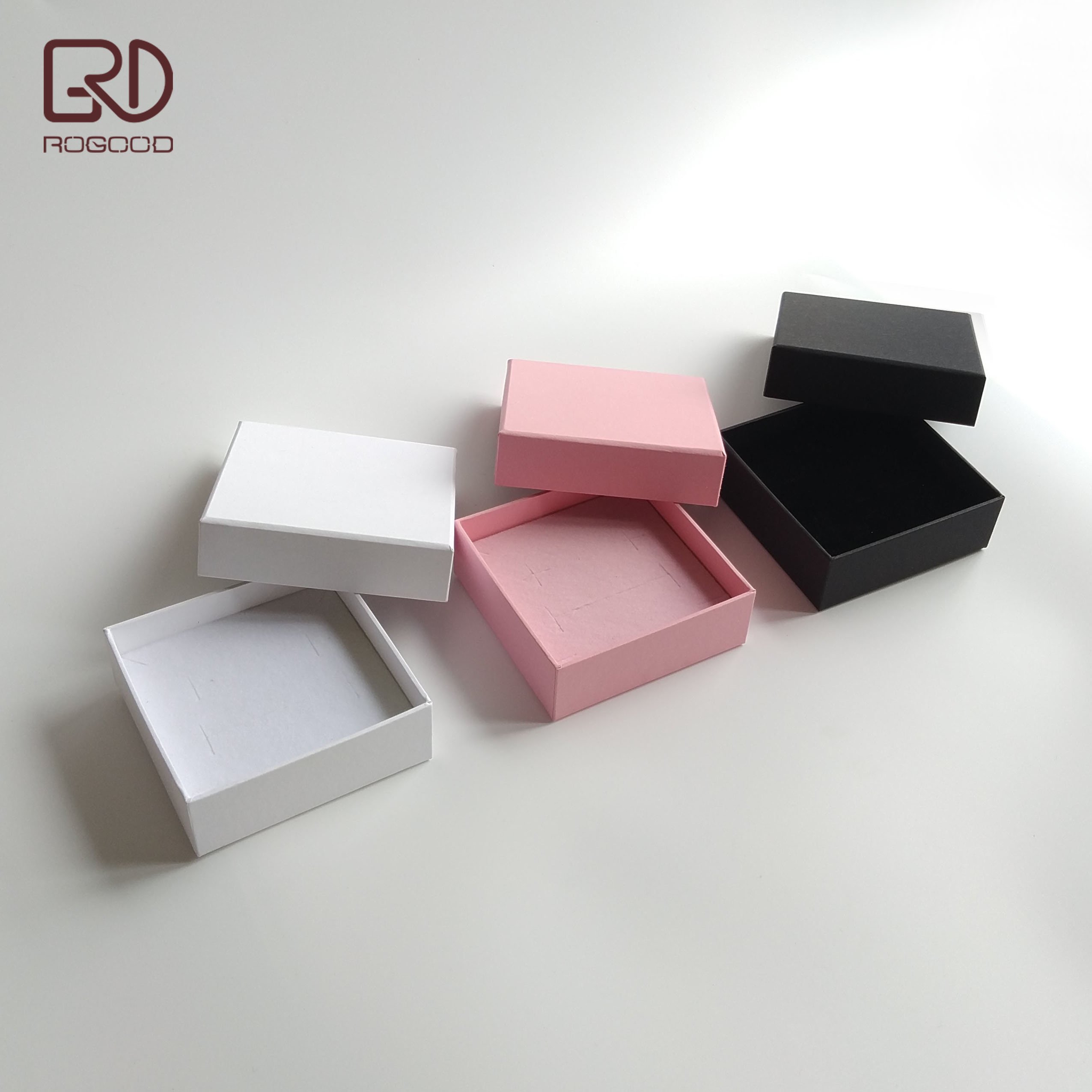 ROGOOD Accept custom 9x9x3cm cardboard made quality bangle bracelet use jewelry box P2113