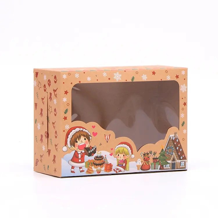Xmas Boxes Small Size Red Christmas Candy Gifts Santa Packaging Box Xmas Gift Paper Boxes