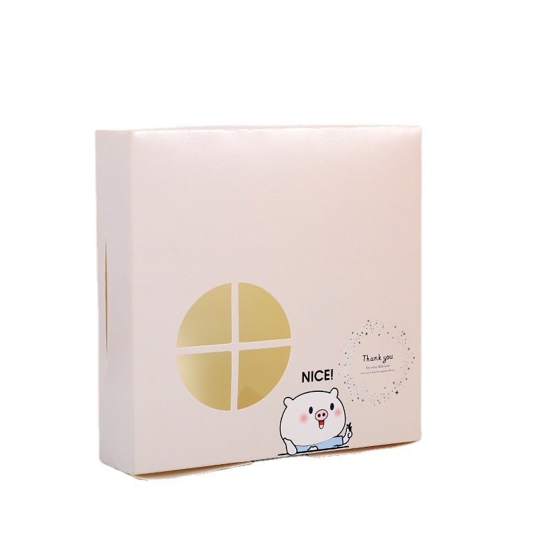 Packaging paper pastry biscuit packaging bakery food takeaway tart box