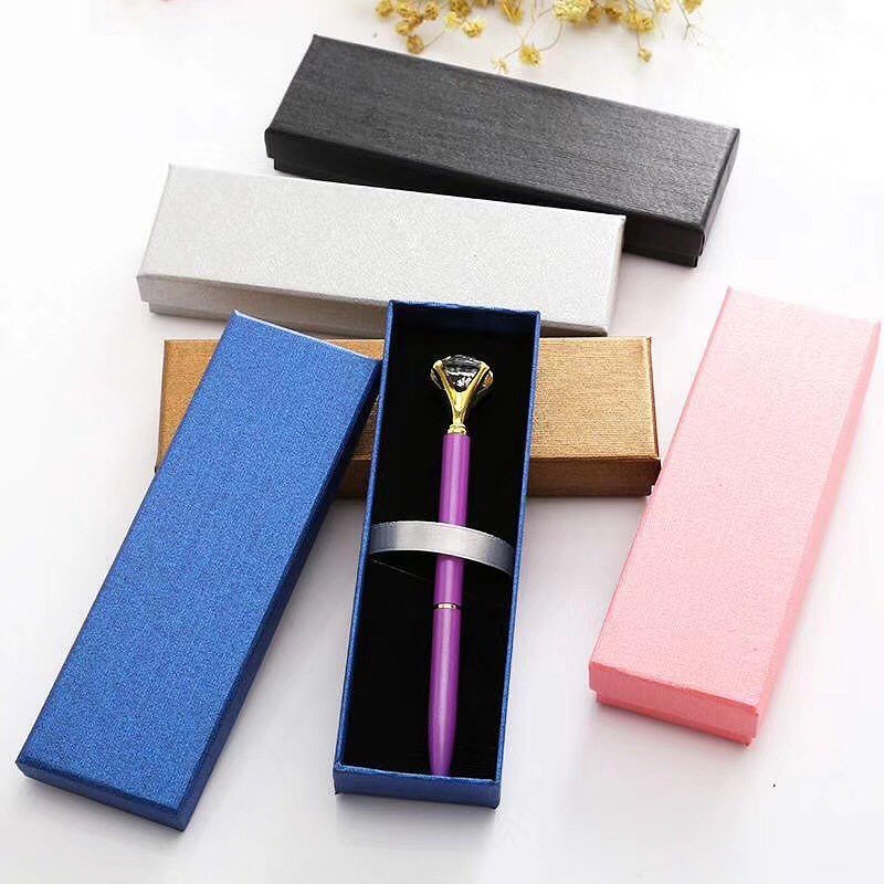 Simple sliding pen box case kraft design packaging with your own logo