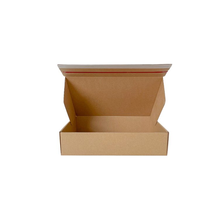 Color Paper Packaging Recyclable Wholesale Biodegradable Clothing Fold Corrugated Kraft Paper Box In Stock Mailer Shipping Boxes