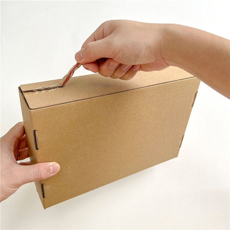 Color Paper Packaging Recyclable Wholesale Biodegradable Clothing Fold Corrugated Kraft Paper Box In Stock Mailer Shipping Boxes