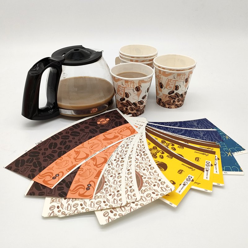 300 Grams 12 oz Ice Cream PLA Coated Customized Logo Printing Kraft Paper Cup Fan