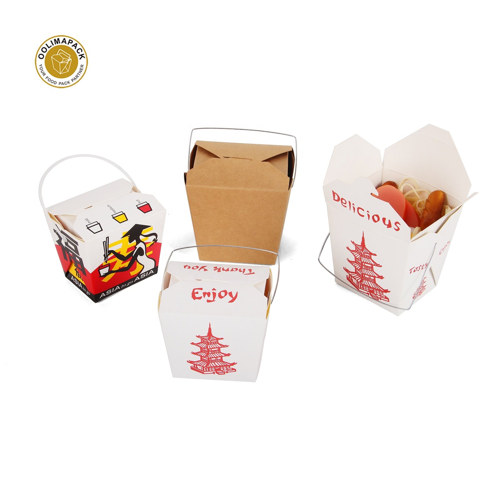 Biodegradable Doner Kebab Box Takeaway Noodle Box Hot Sell Pasta Box Packaging