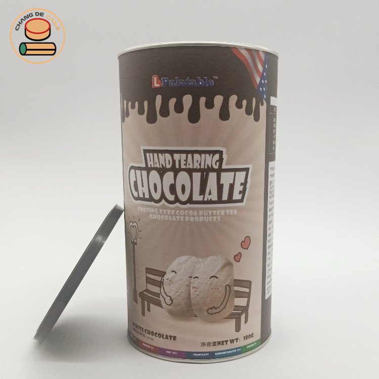 Wholesale heat-sealed circular carton packaging potato chips/ dried fruit/baked food carton packaging