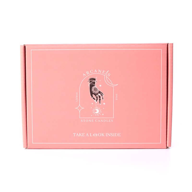 Custom Printed Logo Corrugated Cardboard Paper Candle Packaging Mailer Shipping Postal Gift Box