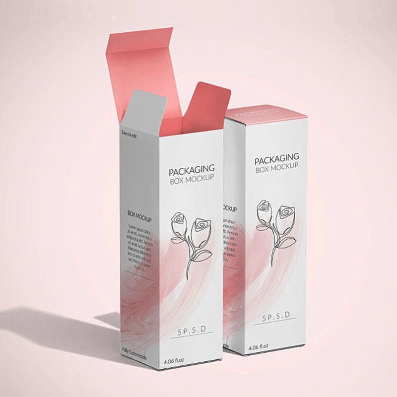 Eco Friendly Cosmetics Cream lotion Paper Box Perfume Packing Boxes Kraft Paper Packaging Color Box for Packaging