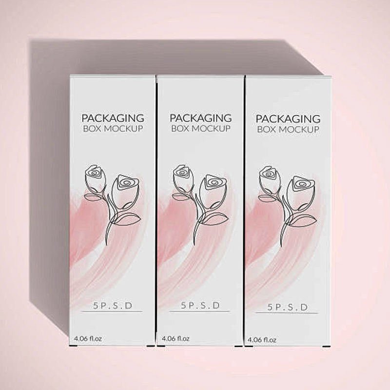 Eco Friendly Cosmetics Cream lotion Paper Box Perfume Packing Boxes Kraft Paper Packaging Color Box for Packaging