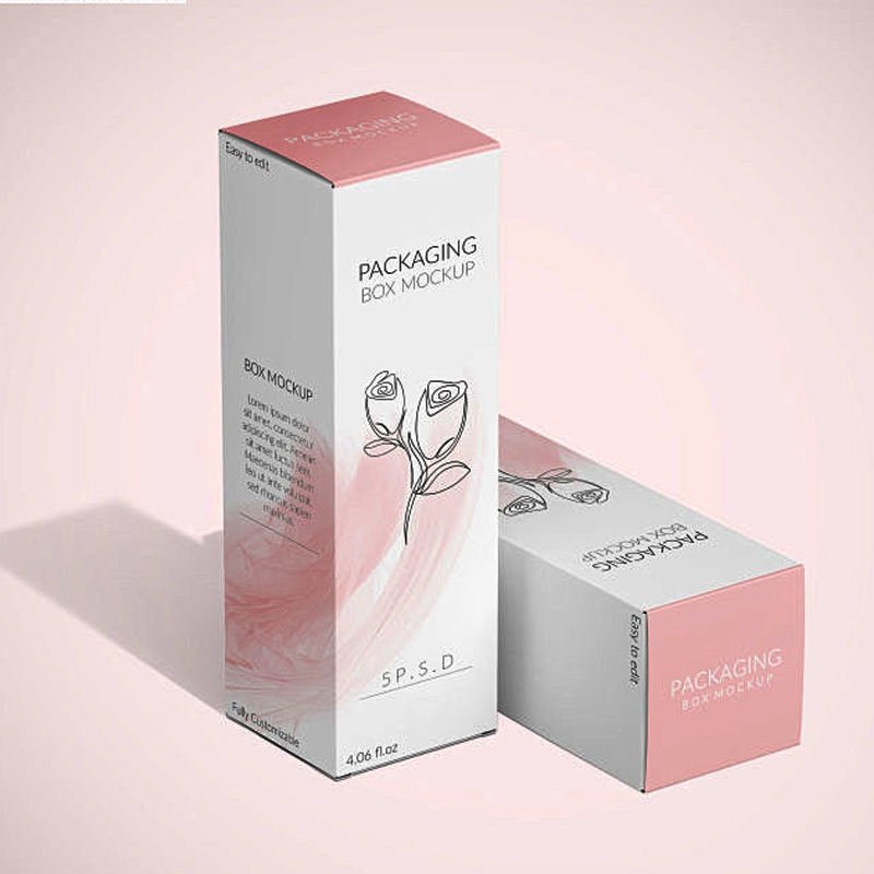 Eco Friendly Cosmetics Cream lotion Paper Box Perfume Packing Boxes Kraft Paper Packaging Color Box for Packaging