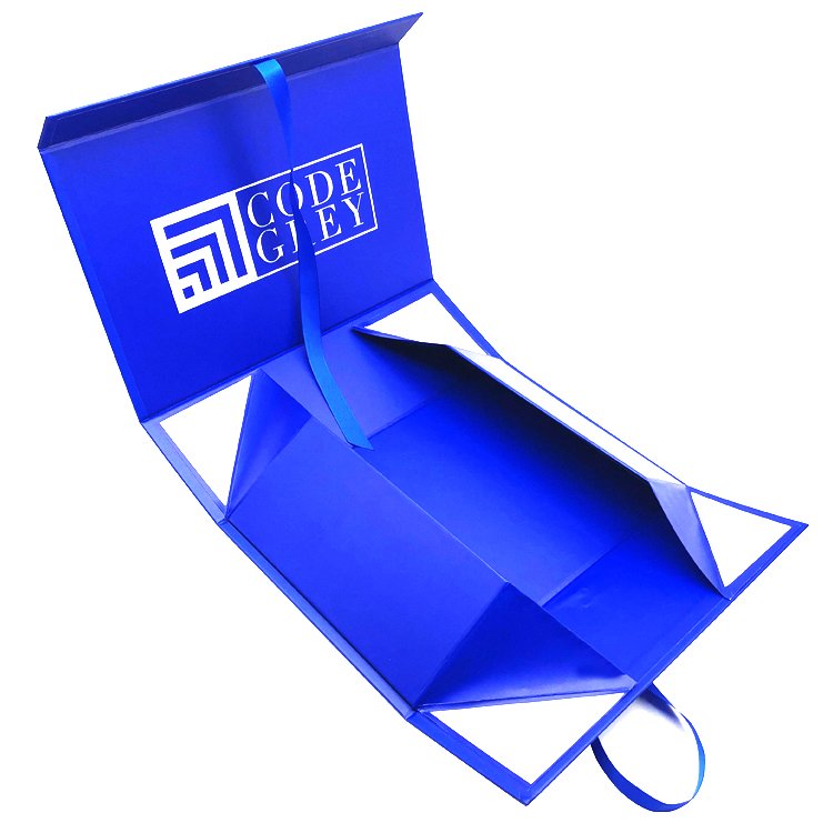 custom Cardboard Navy blue Wedding Favor Party Package Boxes with Logo Luxury Magnetic Hamper Royal Blue Gift Box Packaging