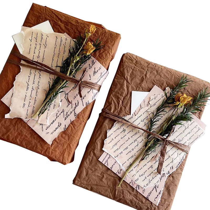 High Quality Kraft Wrapping Paper Custom Packaging Tissue Paper Private Logo Wrapping Paper