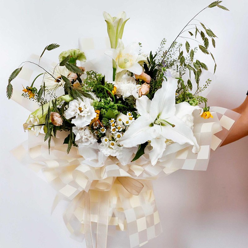 Customized Tissue Wrapping Paper Waterproof Pulp Color Printing flower wrapping paper