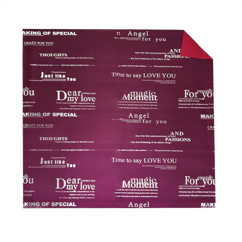 Flower Wrapping Paper Wholesale Valentine Day Gift Butterfly Bouquet Flower Shop Materials Supplies