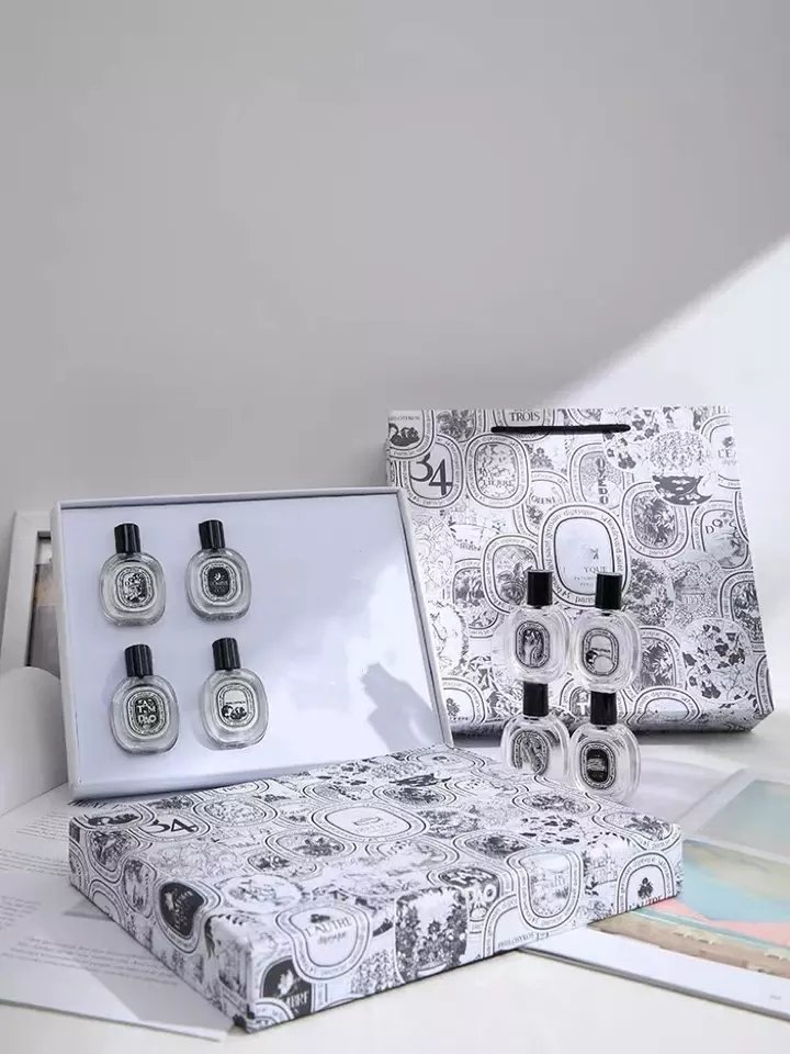 Customized Cardboard Beauty Product Cosmetic Box Luxury Perfume Essential Oil Paper Gift Box With EVA Insert