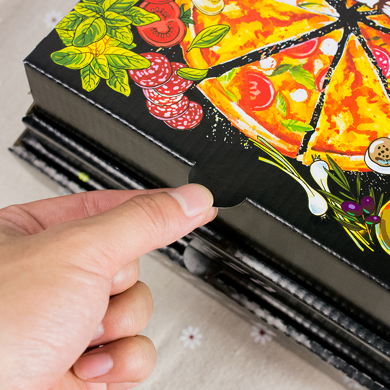 Wholesale Pizza Boxes Takeaway dessert Box Price Cheap Packaging Paper Logo Custom Pizza Boxes