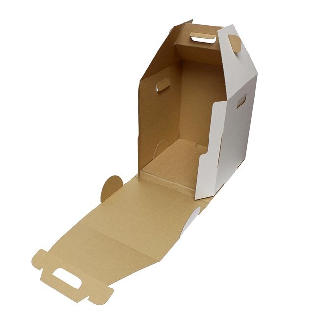 Hot sale tall boxes with handles cardboard packaging cake box