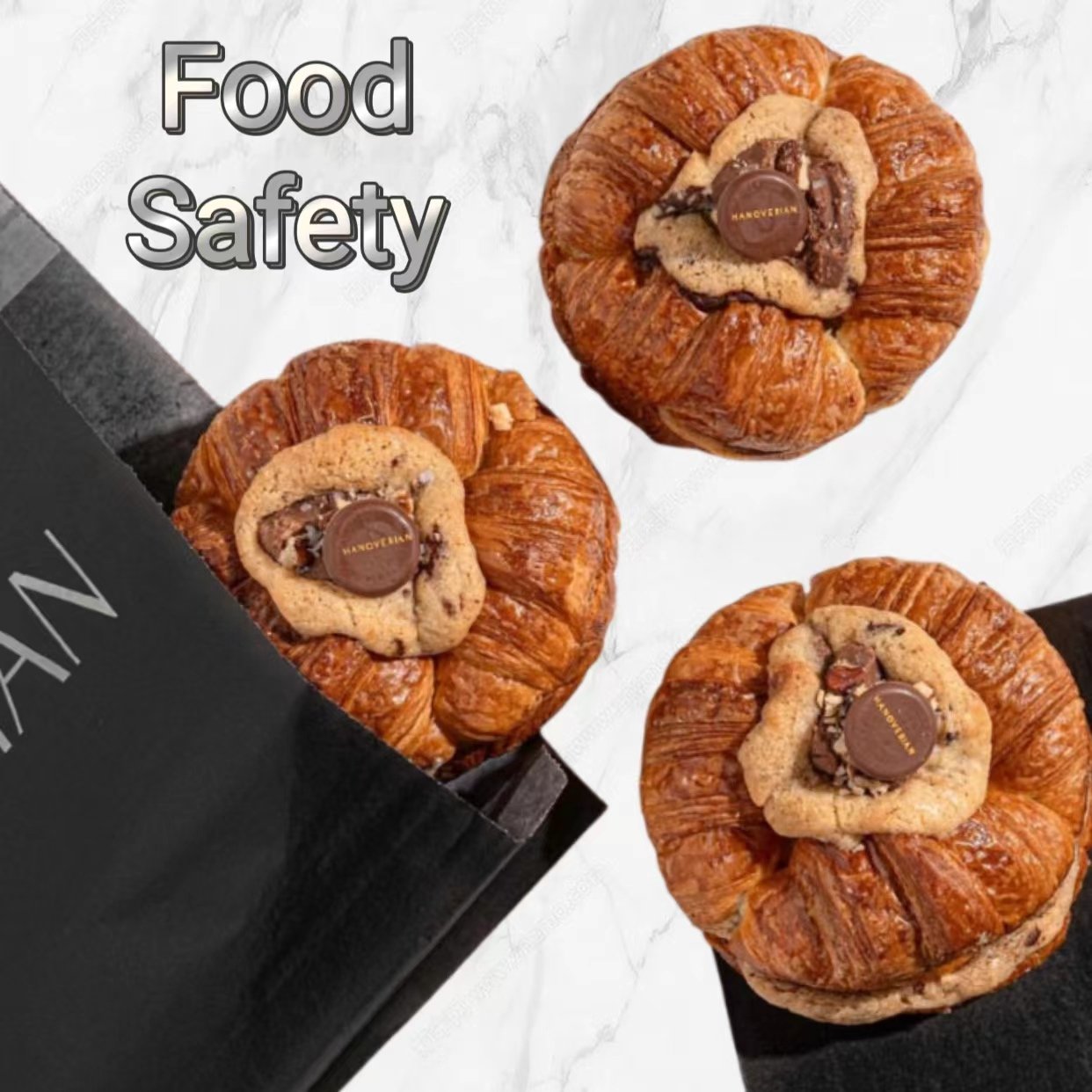 Custom Print Paper Bag Greaseproof Black Wax Coated Parchment Paper Bag with Logo Chocolate Croissants Bags for Packaging Chips