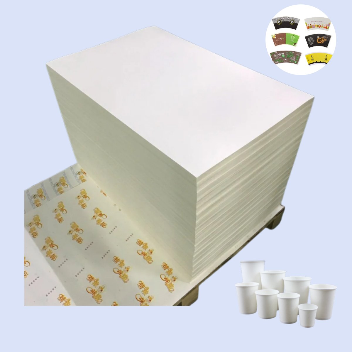High bulk best quality 255gsm/305gsm sheet White Cardboard Paper
