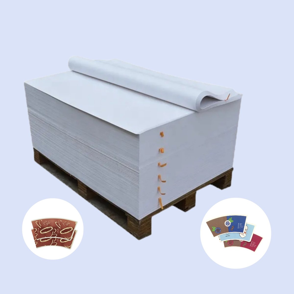 High bulk best quality 255gsm/305gsm sheet White Cardboard Paper