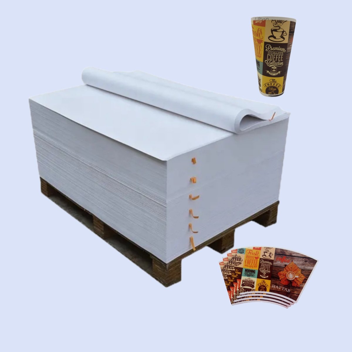 High bulk best quality 255gsm/305gsm sheet White Cardboard Paper