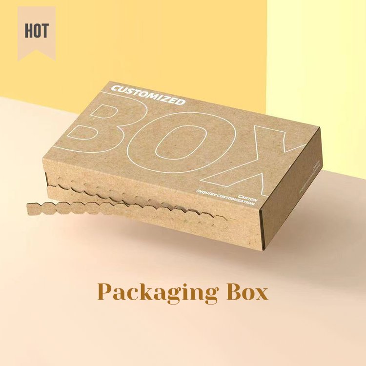 Recyclable Brown Clothing Corrugated Cardboard Packaging Mailer Branded Apparel Shipping Paper Tear Strip Zipper Box