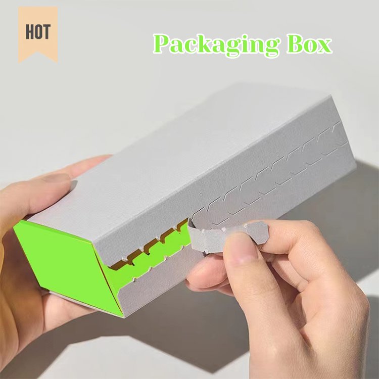 Recyclable Brown Clothing Corrugated Cardboard Packaging Mailer Branded Apparel Shipping Paper Tear Strip Zipper Box