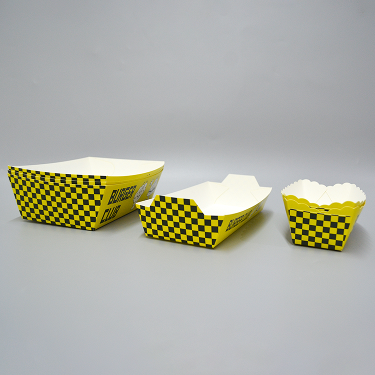 Custom Printed Logo Disposable Takeout Kraft Paper Sushi Tray Brown Food Boat Box Tray