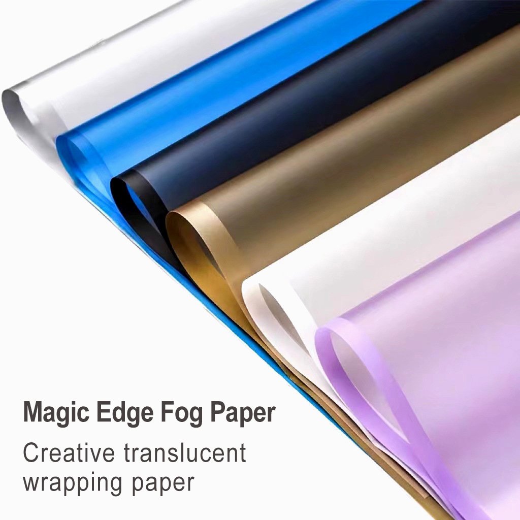 Personalised Tissue Packaging Muti Colored Logo Decorative Best Wrapping Edging Mist Paper