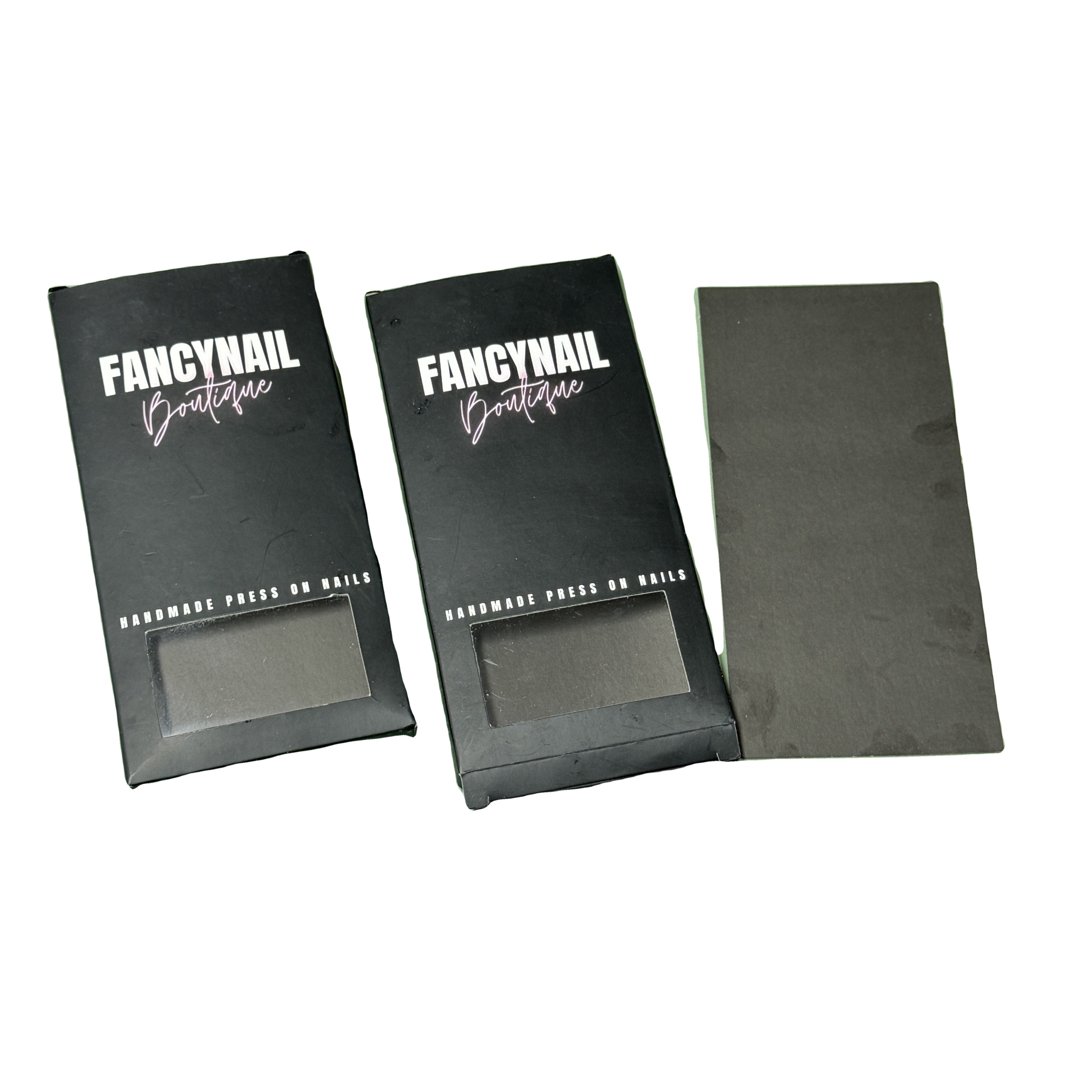 Normal/special material press on nail packaging box custom nail box for press ons