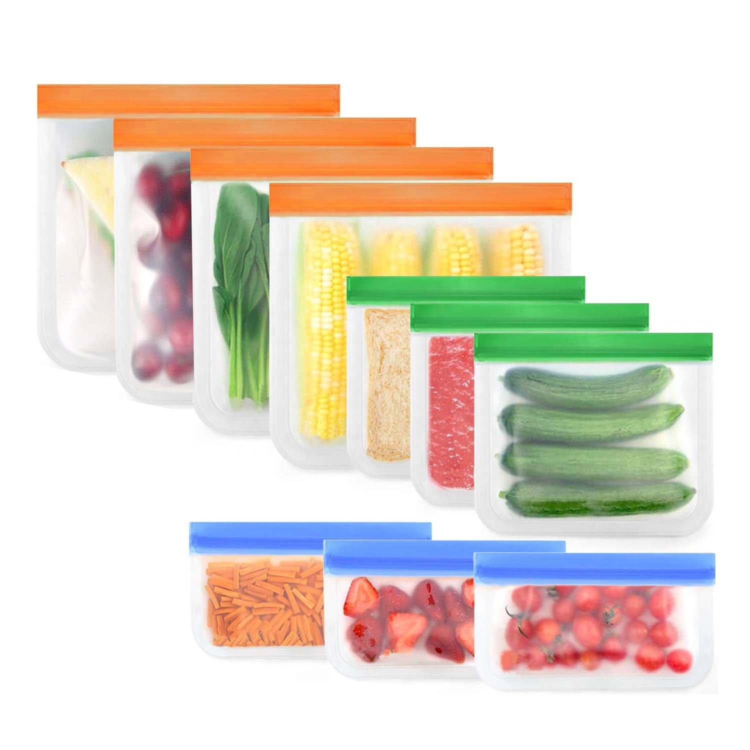 Eco Friendly Ziplock Leakproof Freezer Bag Wholesale Reusable PEVA Food Packing Storage Bag