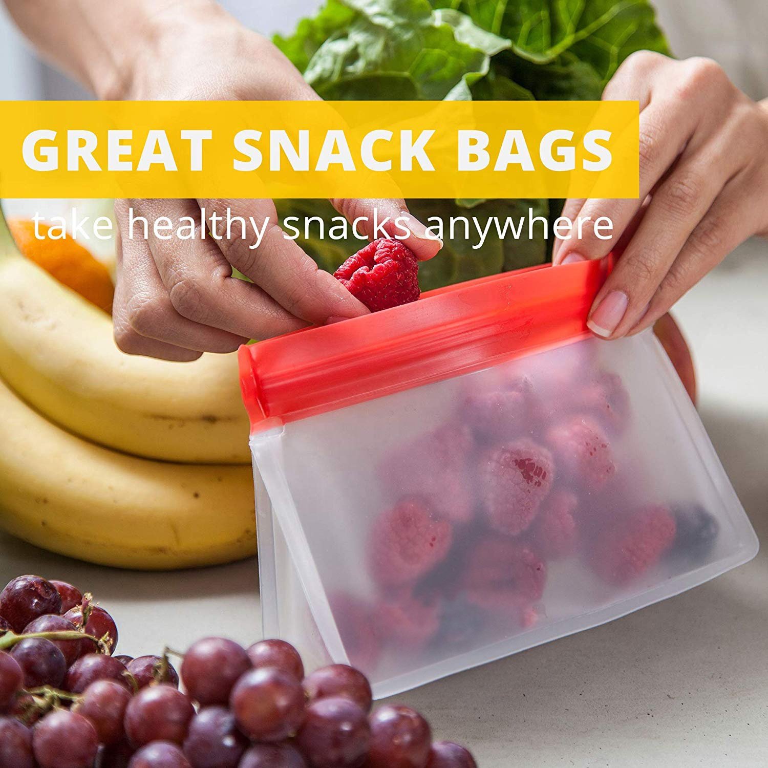 Eco Friendly Ziplock Leakproof Freezer Bag Wholesale Reusable PEVA Food Packing Storage Bag