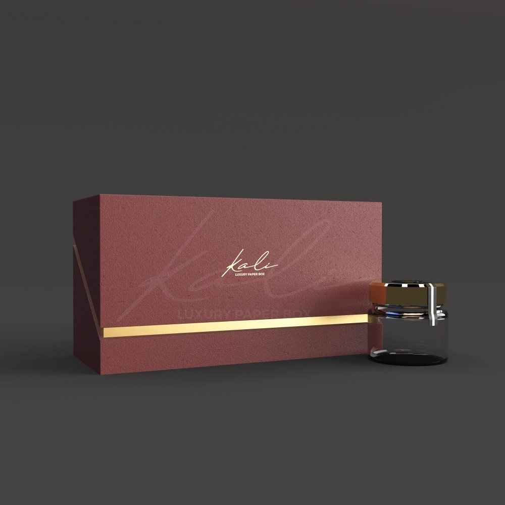 Logo Printed Luxury 3 Bottle Honey Gift Box Custom Empty Glass Jar With Paper Packaging Box