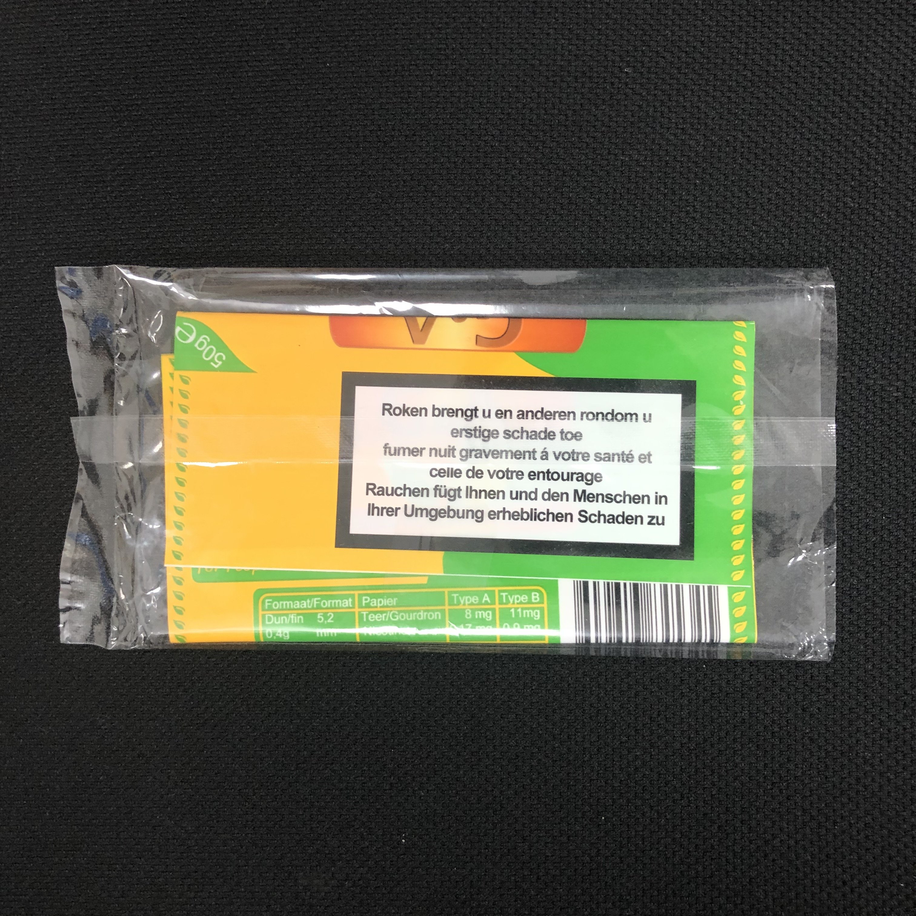 Plastic Zipper Smoking Leaf Rolling Tobacco Packaging Pouch Bag