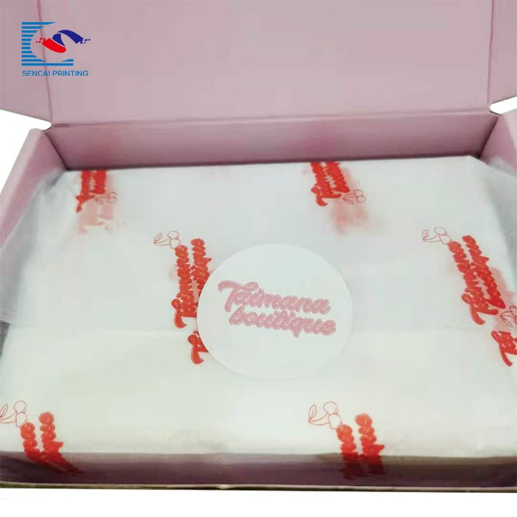 SENCAI Hot Sale Customized Logo Color Tissue Paper for Gift and Cosmetic Packaging Paper