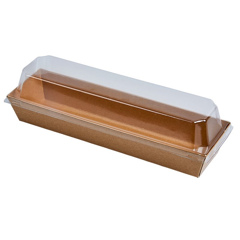 Custom packaging sweet box paper clear dessert box transparent sweet box