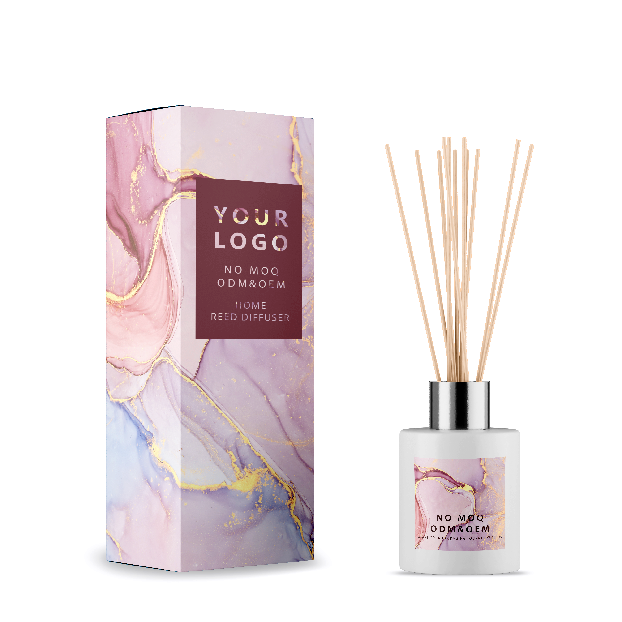 No moq wholesale folding paperboard box custom print home reed diffuser packaging paper box