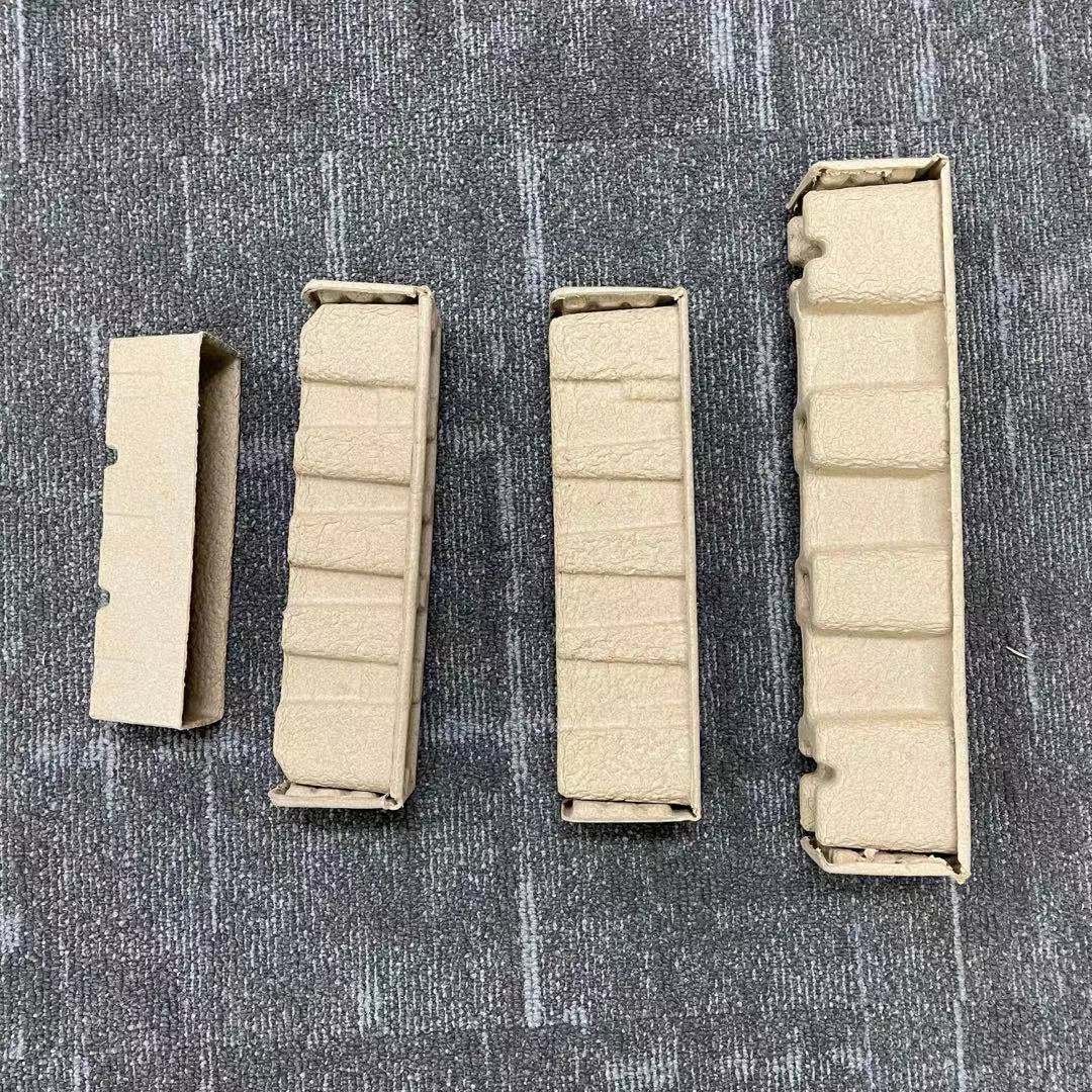 Custom degradable packaging tray pulp molded insert protective packaging for laptop and electronics